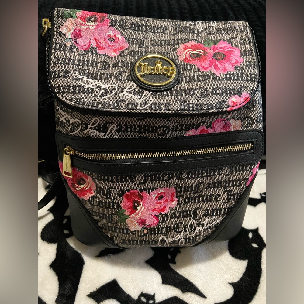 Juicy Couture Backpack Purse with adjustable straps